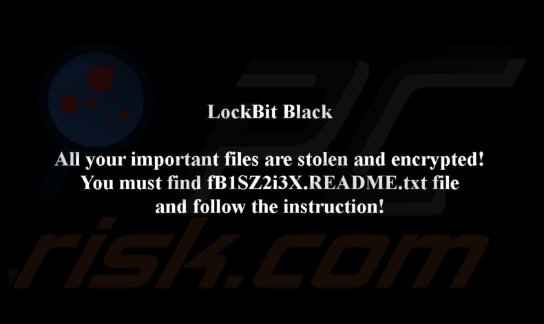 SuperBlack ransomware papel de parede