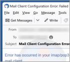 Error In Your IMAP/POP3 Mails Server Fraude