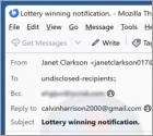 Fraude por Email 2026 FIFA World Cup Lottery