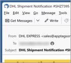 Fraude por Email DHL - Incoming Shipment Notification