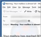 Fraude por Email Maximum Mailbox Space Allowed