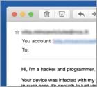 Fraude por E-mail Your Device Was Infected With My Private Malware