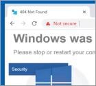 POP-UP da fraude Windows Was Blocked Due To Questionable Activity