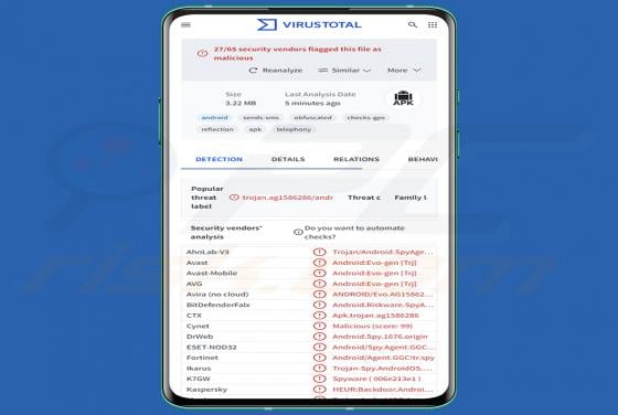 Malware Mantax Otax (Android)
