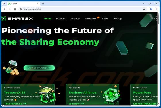 ShareX Airdrop golpe